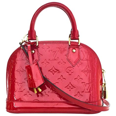 lv red vernis amarate|Alma BB Monogram Vernis Leather .